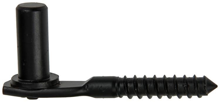 1014504 - skruekrog til luge sort dia 16 mm | 10 stk