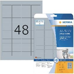 Etiketter herma 4221 sølv 45,7 x 21,2 mm 1200 labels
