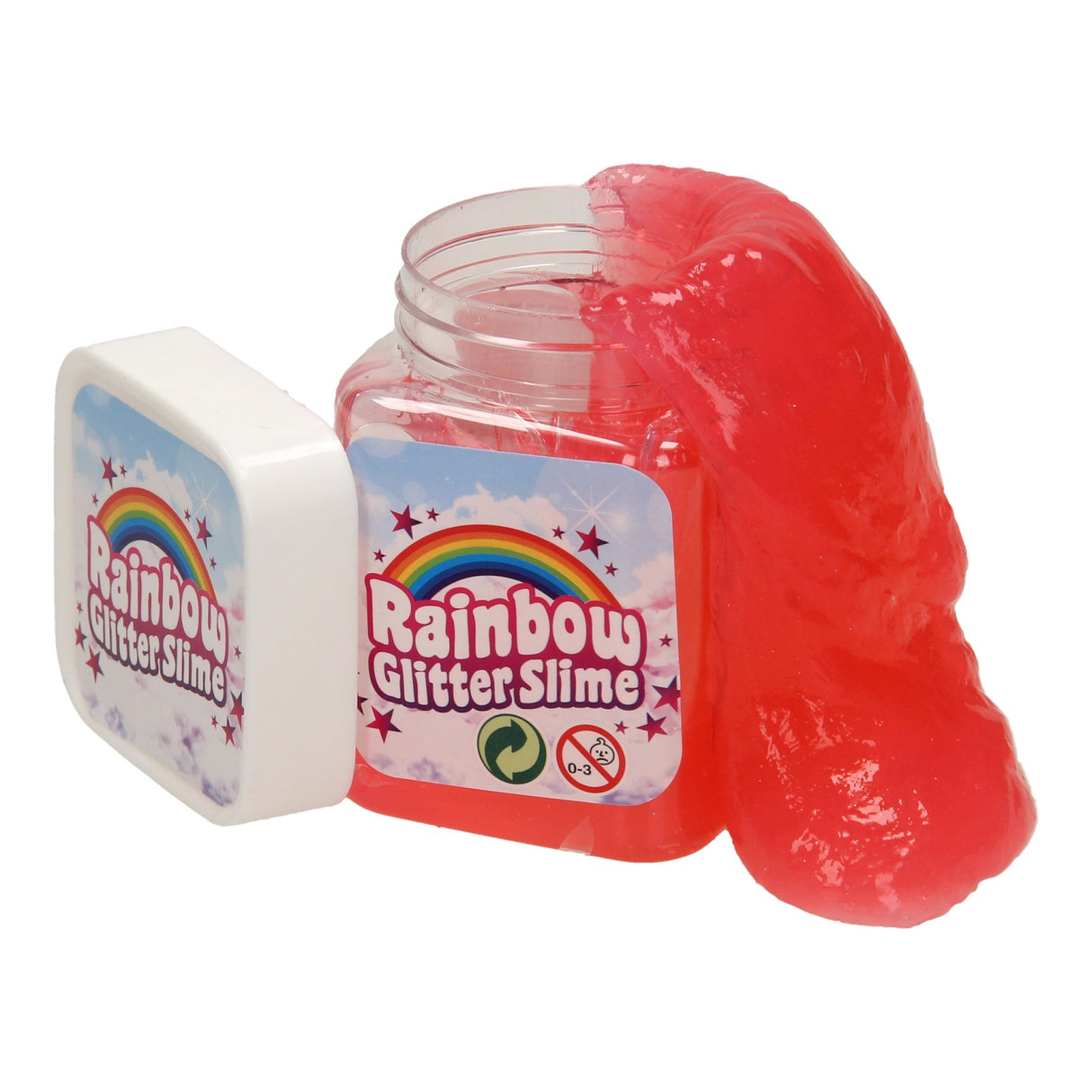 Johntoy rainbow glitter slime