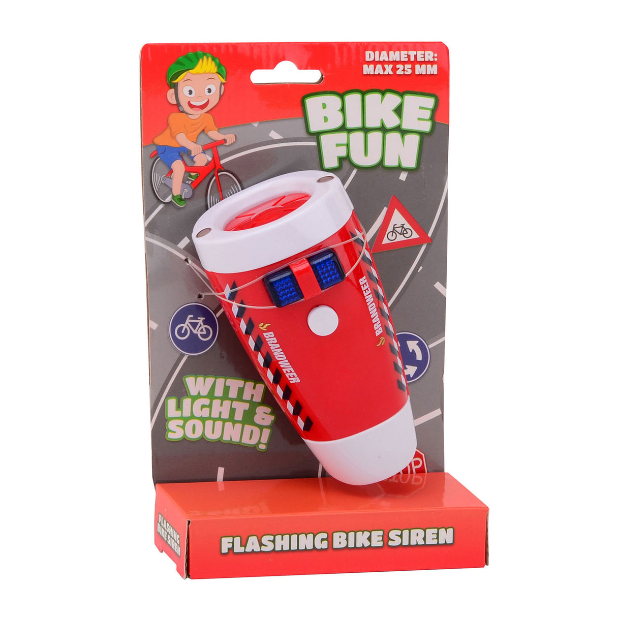 Bike Fun LED LAMP FIRE Brigade med sirene