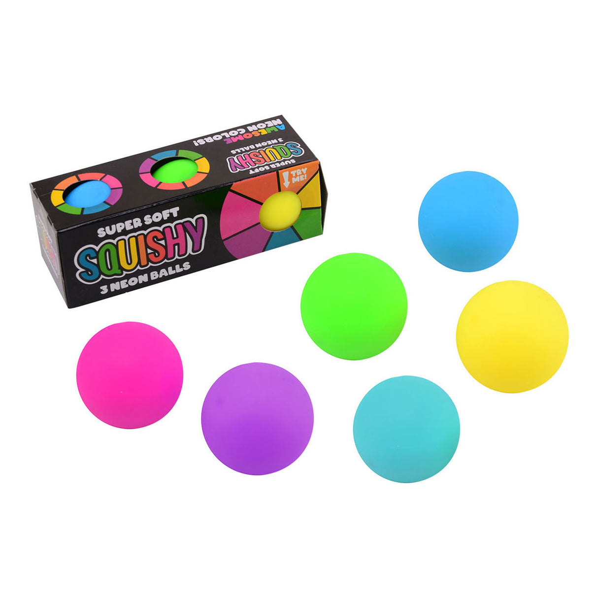 Johntoy Neon Squeeze Bal, 3 ..