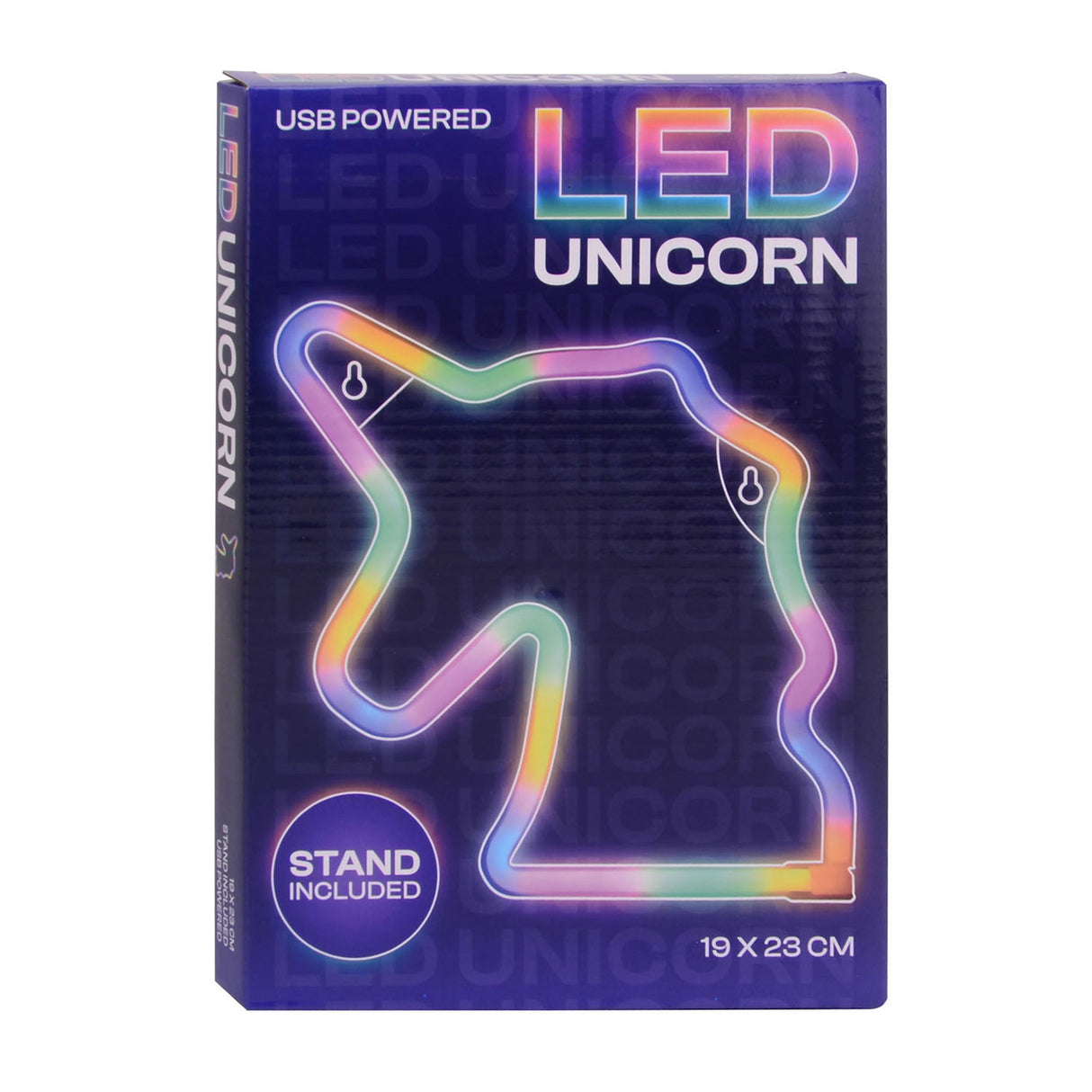 Johntoy enhjørning regnbue natlampe 27720.
