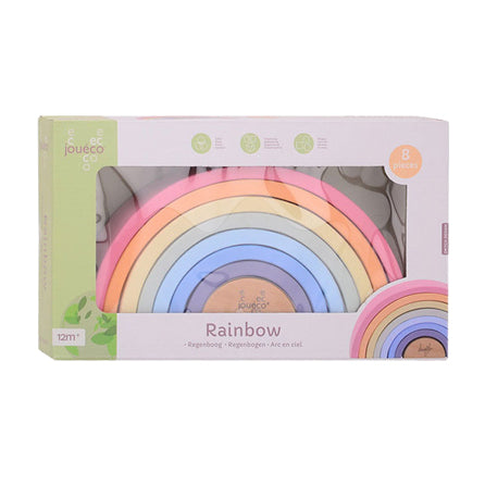 JOUECO WOODEN RAINBOW, 8DLG.