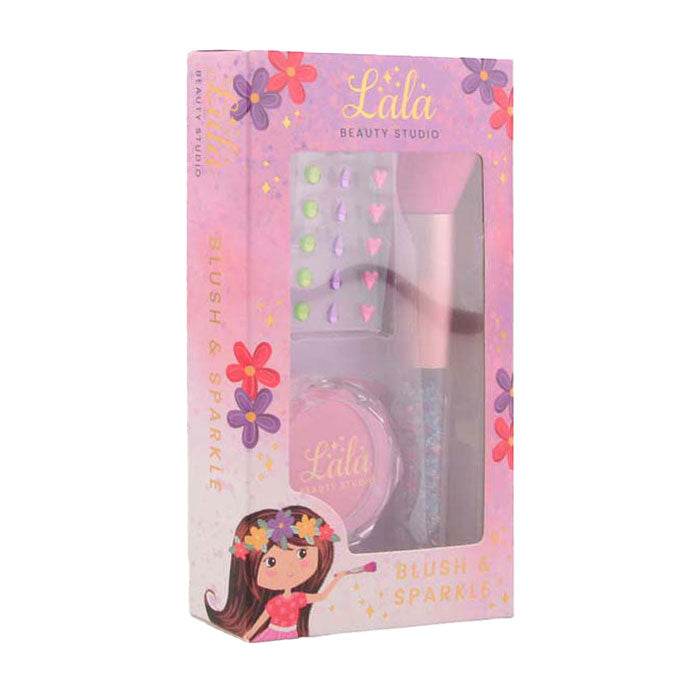 Johntoy lala - blush og børste make-up sæt med klistermærker