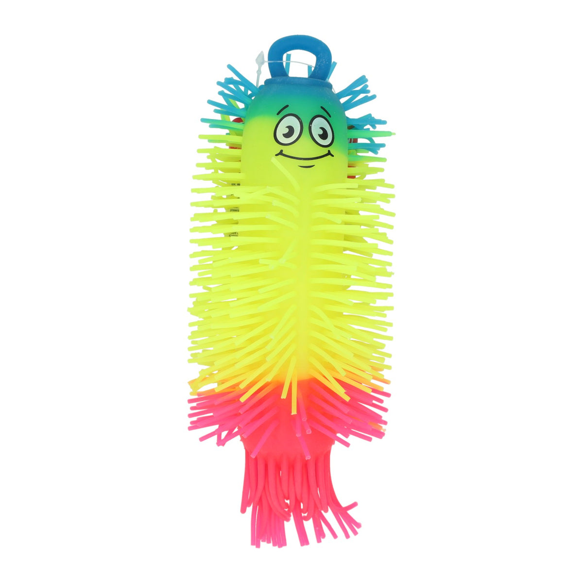 Johntoy flerfarvet fluffy orm - 21cm