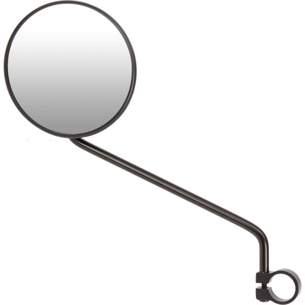 Ergotec Mirror M-55L lang arm 105 mm stål sort sandblæsning