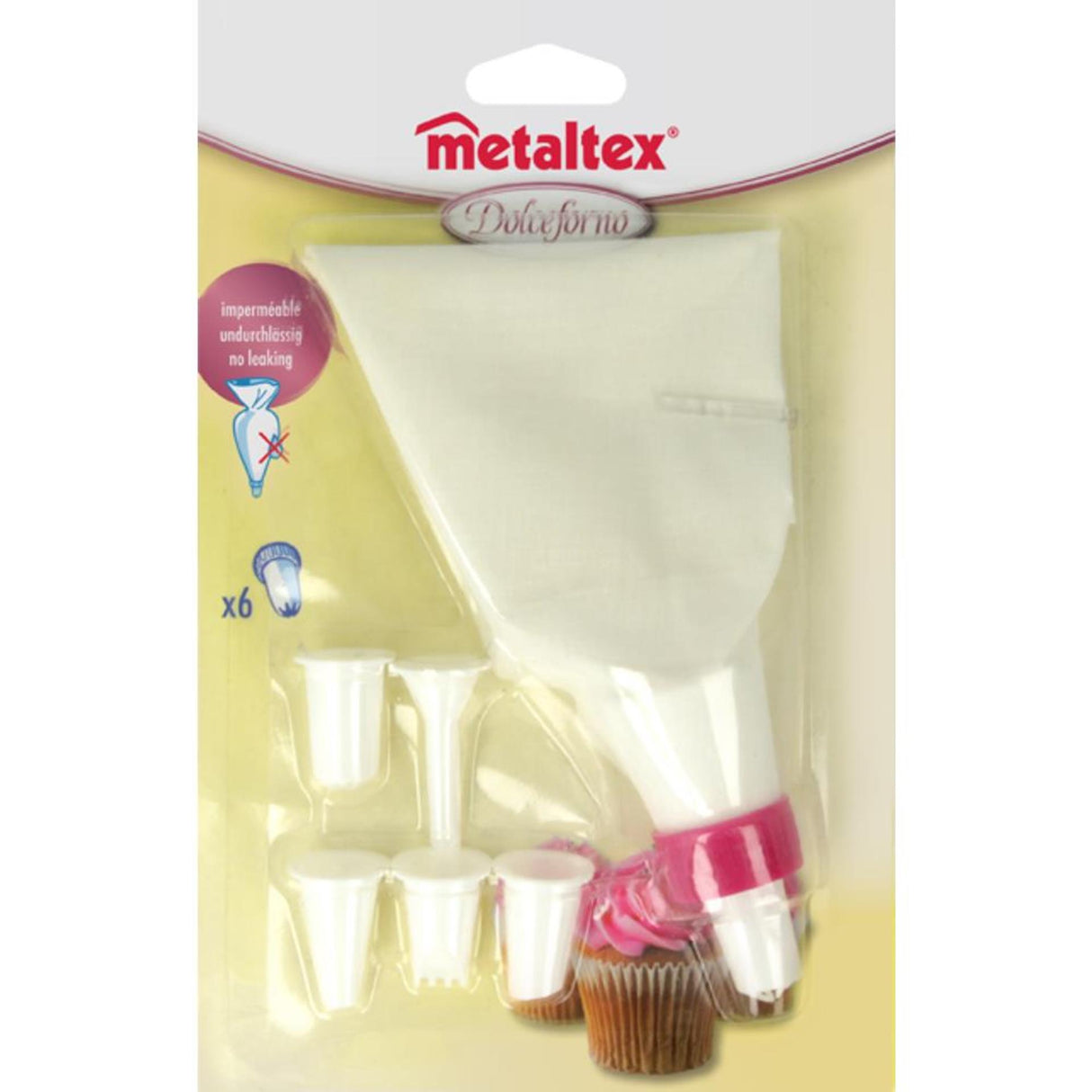 Metaltex sprøjtepose 23cm + 6 rørdyser