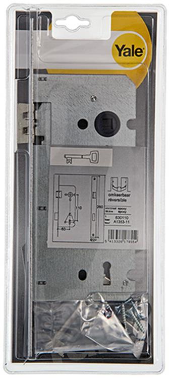 Yale 1019029 - 1 dobbelt indstikslås l r a1353 60mm | 3 stk