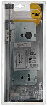 Yale 1019045 - 1 dobbelt indstikslås l r rustfrit stål a1353-27 55mm | 3 stk