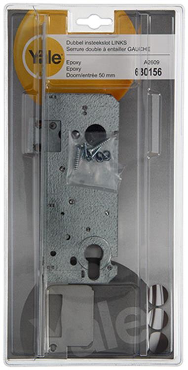 Yale 1019052 - 1 indstikslås z cylinder dobbelt l a2609 50mm | 3 stk