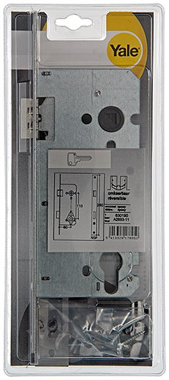 Yale 1019065 - 1 dobbelt cylinder indstikslås vendbar BA2653 60mm | 3 stk