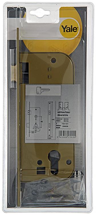 Yale 1019075 - 1 indstikslås z cylinder l r 520 50mm | 1 stk