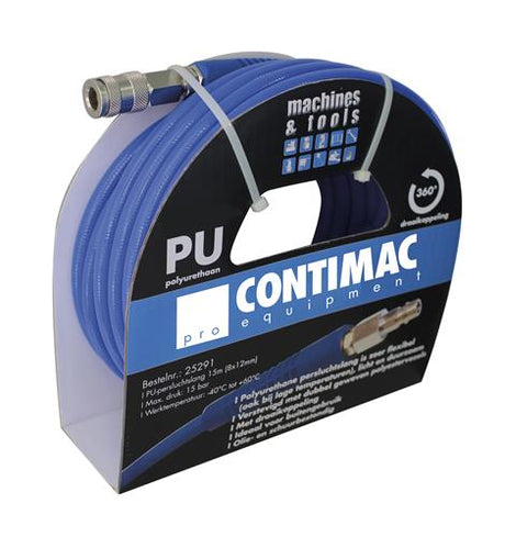 Contimac luftslange 8x12mm komplet + kobling 15mtr