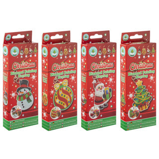 Lav din egen diamantmaleri Keychain Christmas