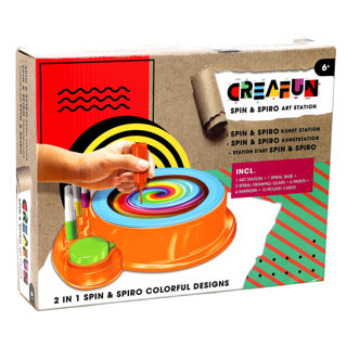 Creafun spin'n spiro 2 i 1 farvesæt | 2 stk