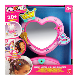 Jumbo funlockets hemmeligt spejl med hårglitter | 2 stk