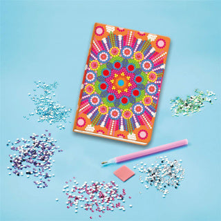 Totum notesbog mandala - diamantmaling dagbog skrivebog - kreativt legetøj piger håndværk kreativt gavetip jul