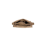 Beagles brunete schoudertas 23x27x7cm lichttaupe