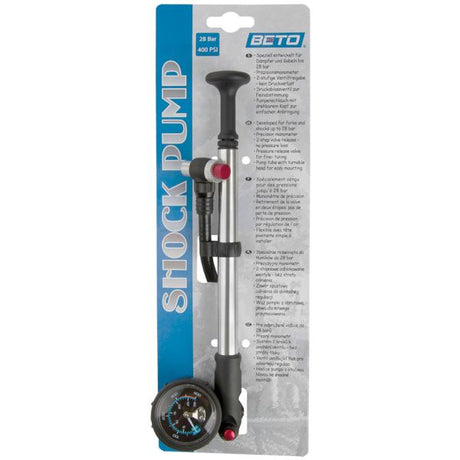 Forgaffelpumpe beto med manometer - aluminium