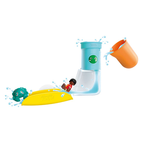 Playmobil junior aqua hælde- og legevandsbeholder med rutsjebane - 71775
