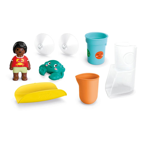 Playmobil junior aqua hælde- og legevandsbeholder med rutsjebane - 71775