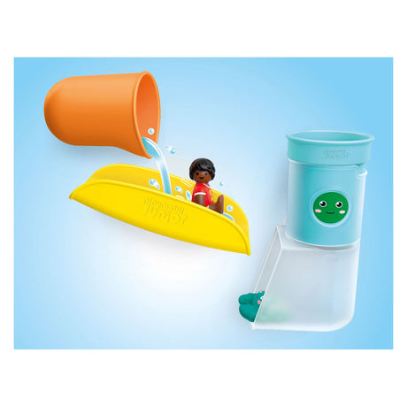 Playmobil junior aqua hælde- og legevandsbeholder med rutsjebane - 71775