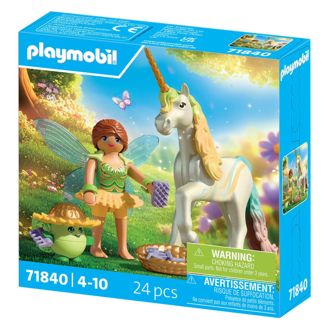 Playmobil 71840 samlerobjekt enhjørning regnblomst med fe | 2 stk