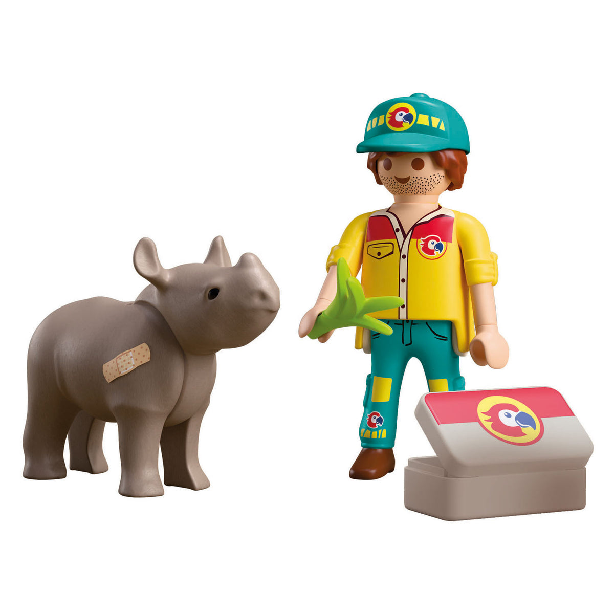 Playmobil duopack ranger med næsehorn - 72025