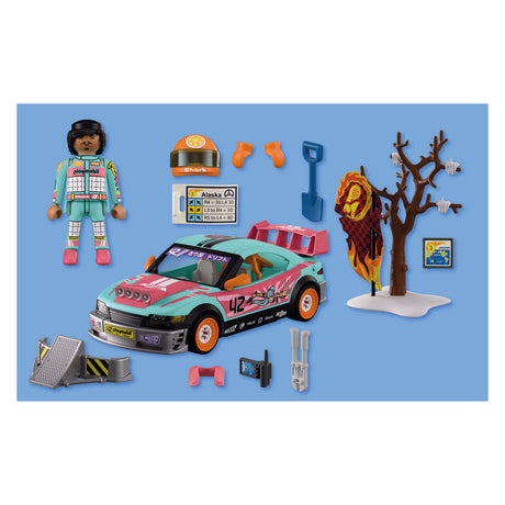 Playmobil – 72062 – racerbil legesæt – 68 dele – sportsaction