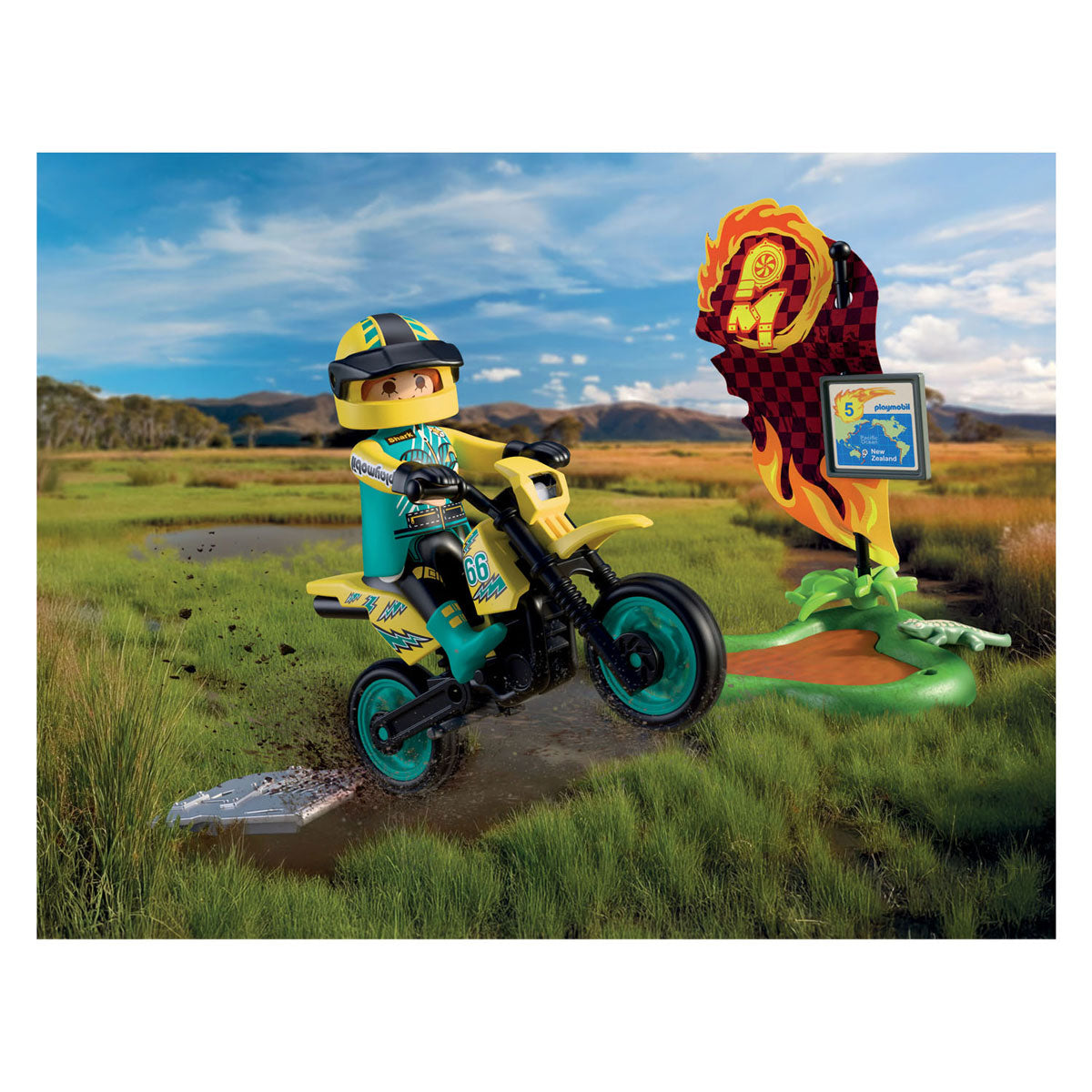 Playmobil cars offroad motorfiets - 72065
