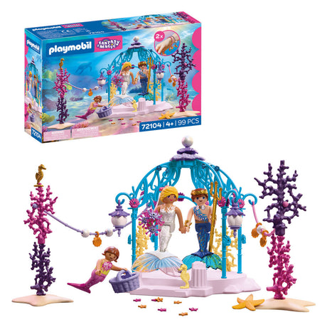 Playmobil fantasy magic undervands bryllup legesæt - magisk havfrue legetøj.