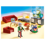 Playmobil dukkehus stue med pejs - 70207