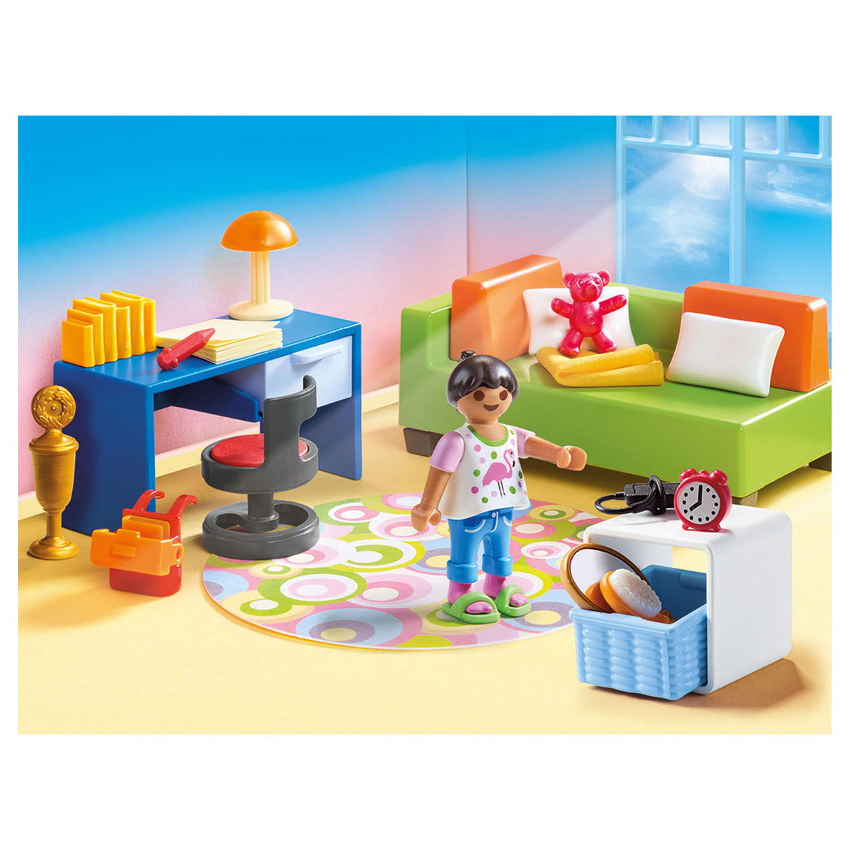 Playmobil dukkehus børneværelse med sovesofa - 70209