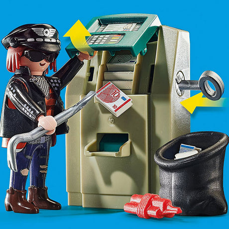 Playmobil City Action - Police Motorbike: Pursuit of the Money Robber Construction Toy (70572)