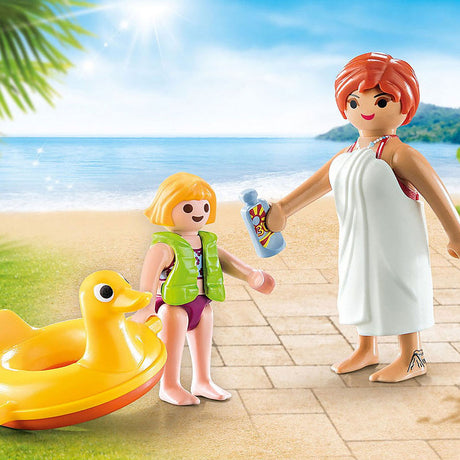 Playmobil familie sjov duopack badegæster - 70690