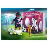 Playmobil specials fodboldspiller med målvæg - 70875