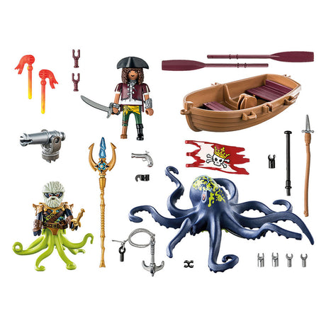Playmobil Pirates kæmper mod den gigantiske ooctopus 71419
