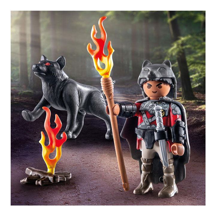 Playmobil specials Krijger med Wolf 71482