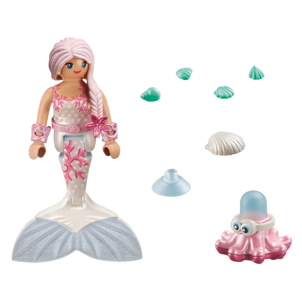 Playmobil 71477 special plus havfrue med sprøjtende blæksprutte | 2 stk