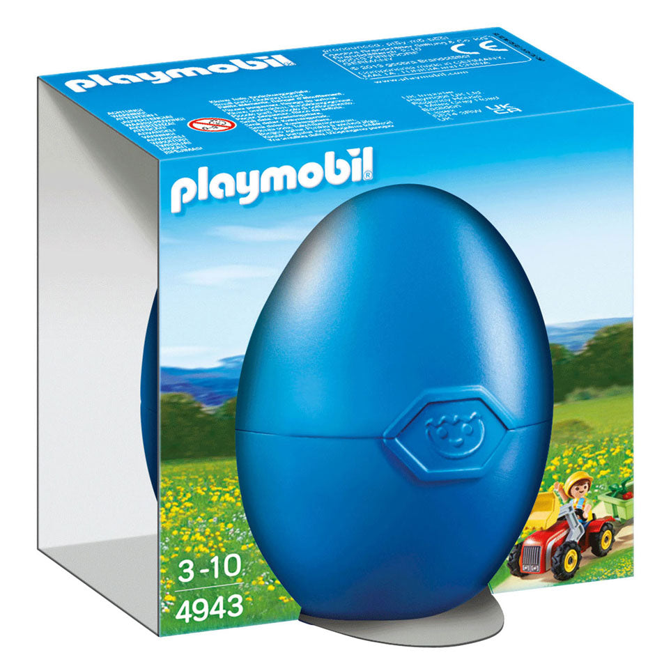 Playmobil dreng med børns traktor i EI 4943