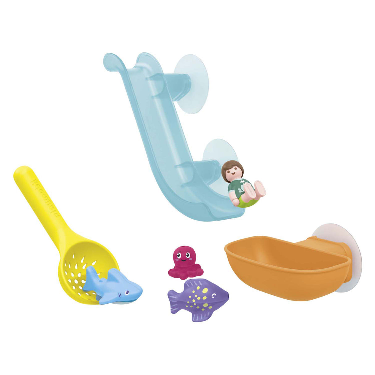 Playmobil junior aqua fiskesjov med havdyr - 71689