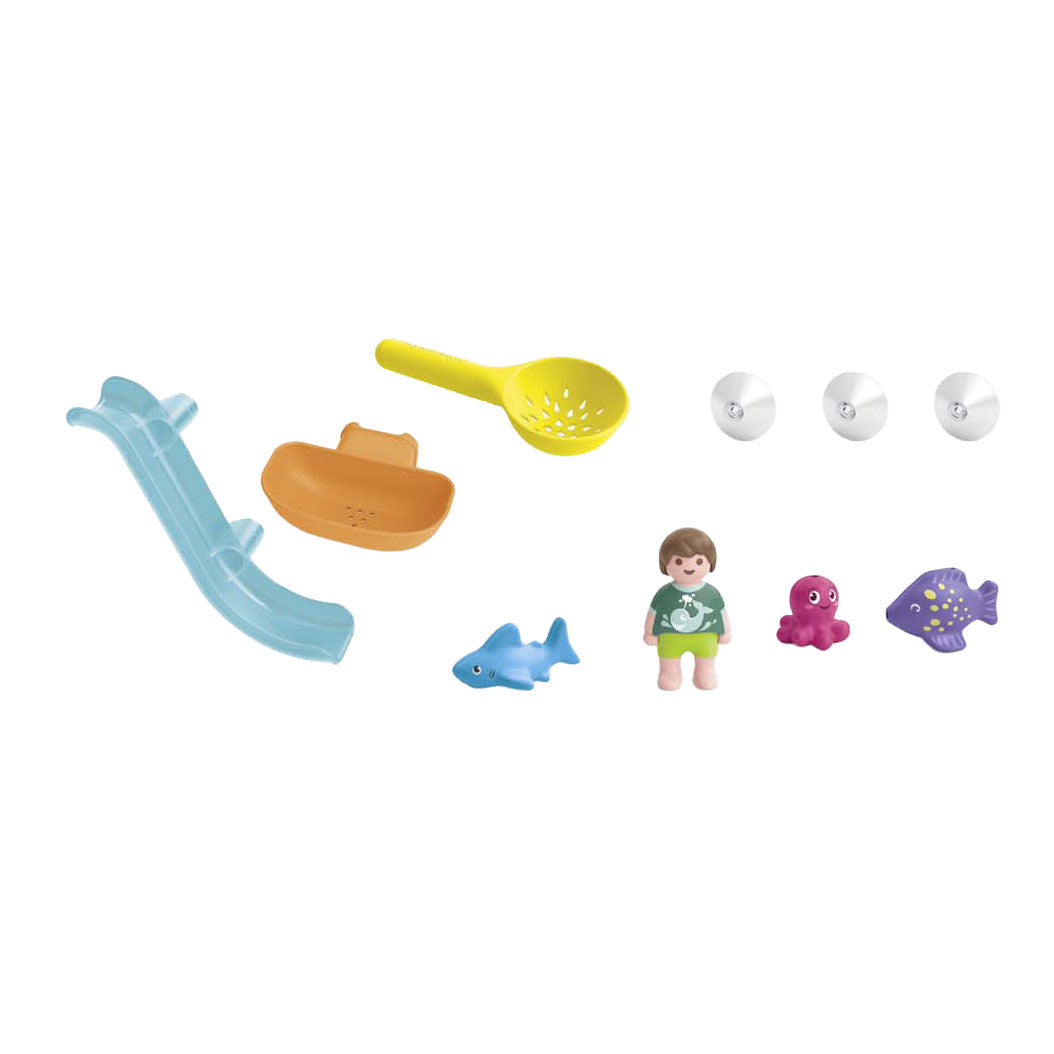 Playmobil junior aqua fiskesjov med havdyr - 71689