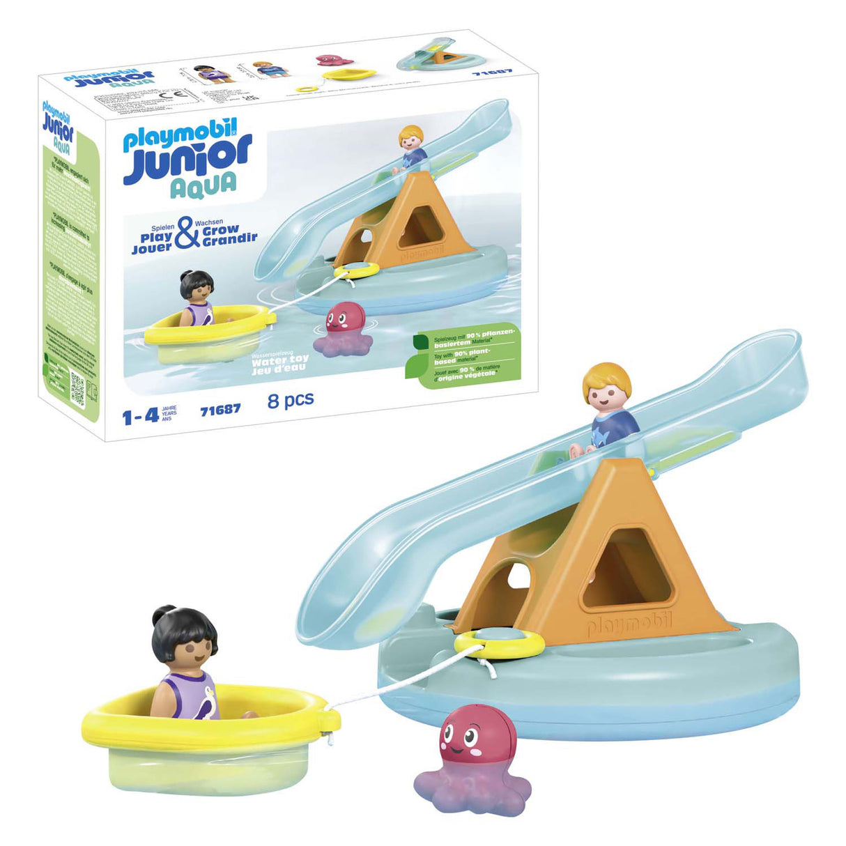 Playmobil Junior Swimming Island med vandrutschebane - 71687