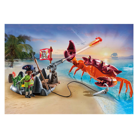Playmobil-pirater kæmper mod den gigantiske krabbe - 71532