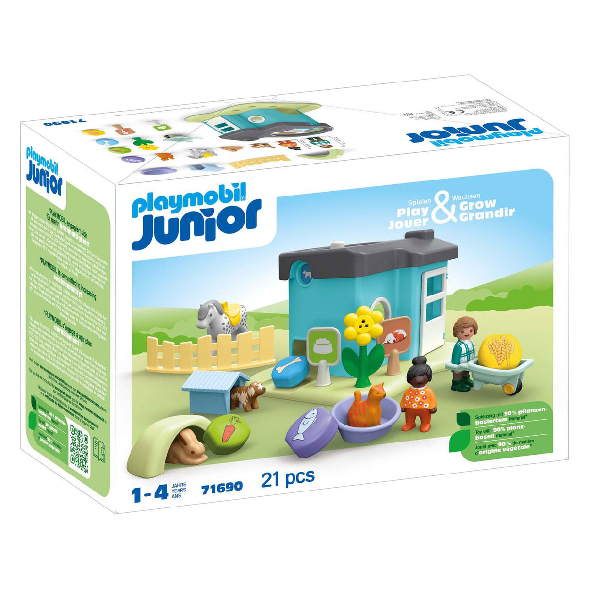 Playmobil 71690 Junior Animal Boarding House med automatisk feeder