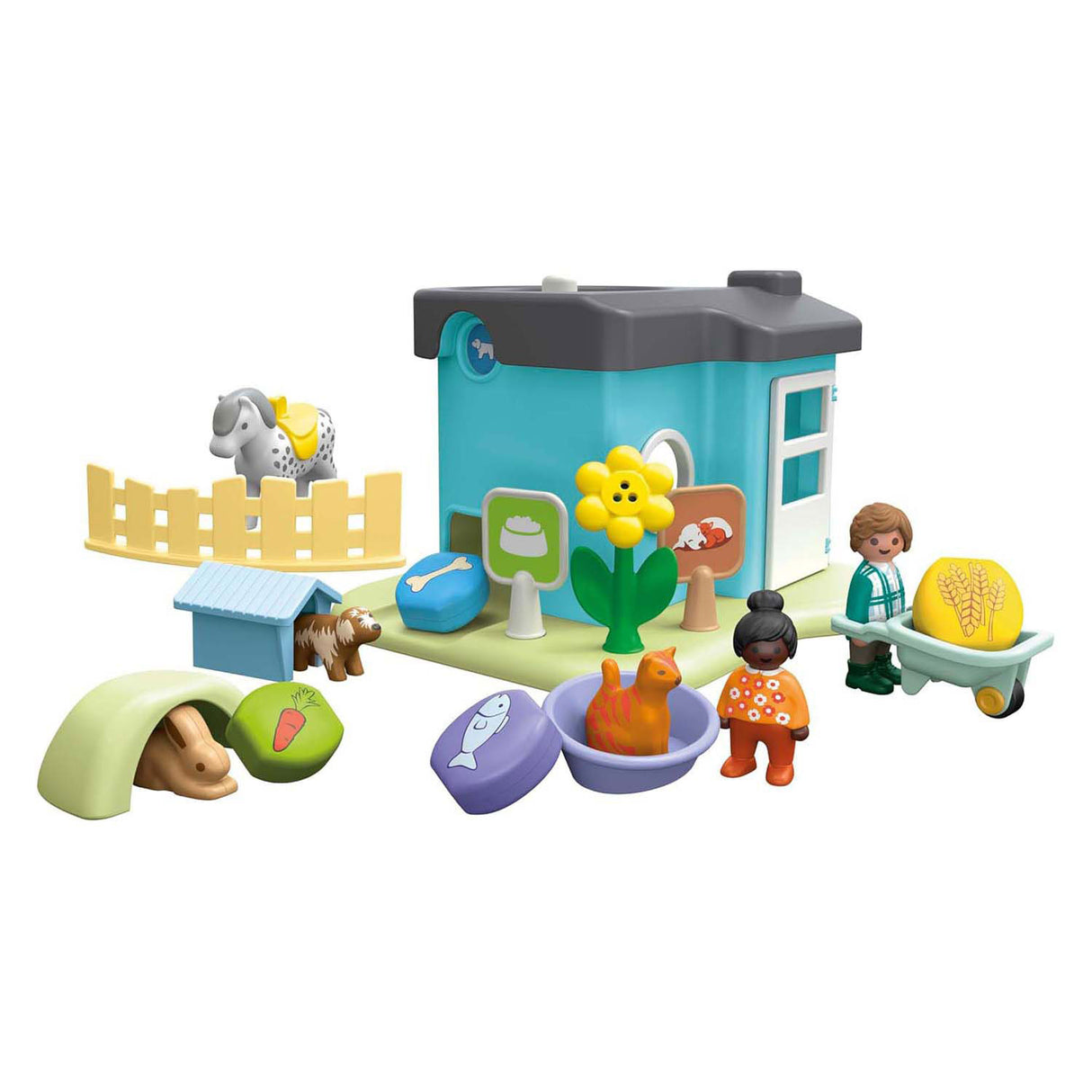 Playmobil 71690 Junior Animal Boarding House med automatisk feeder
