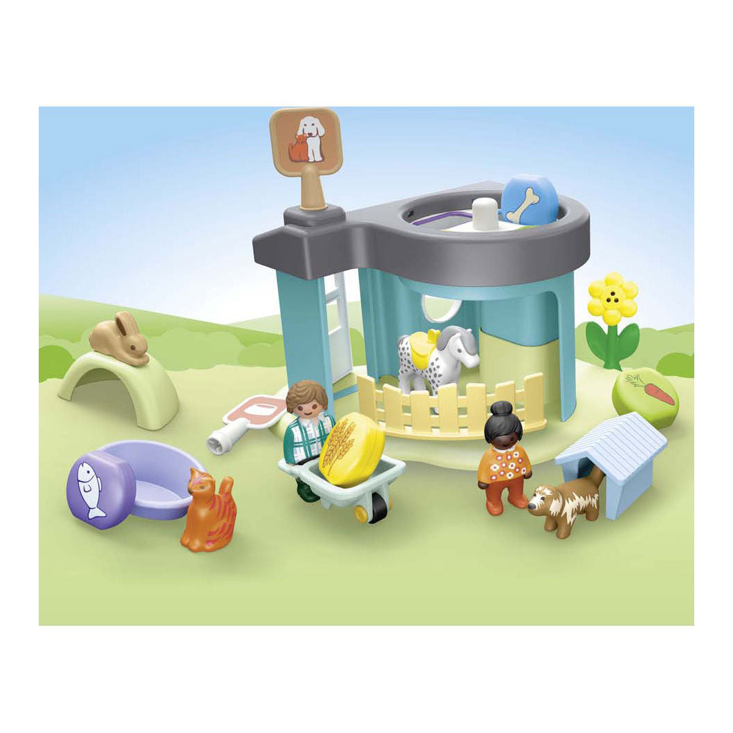 Playmobil 71690 Junior Animal Boarding House med automatisk feeder