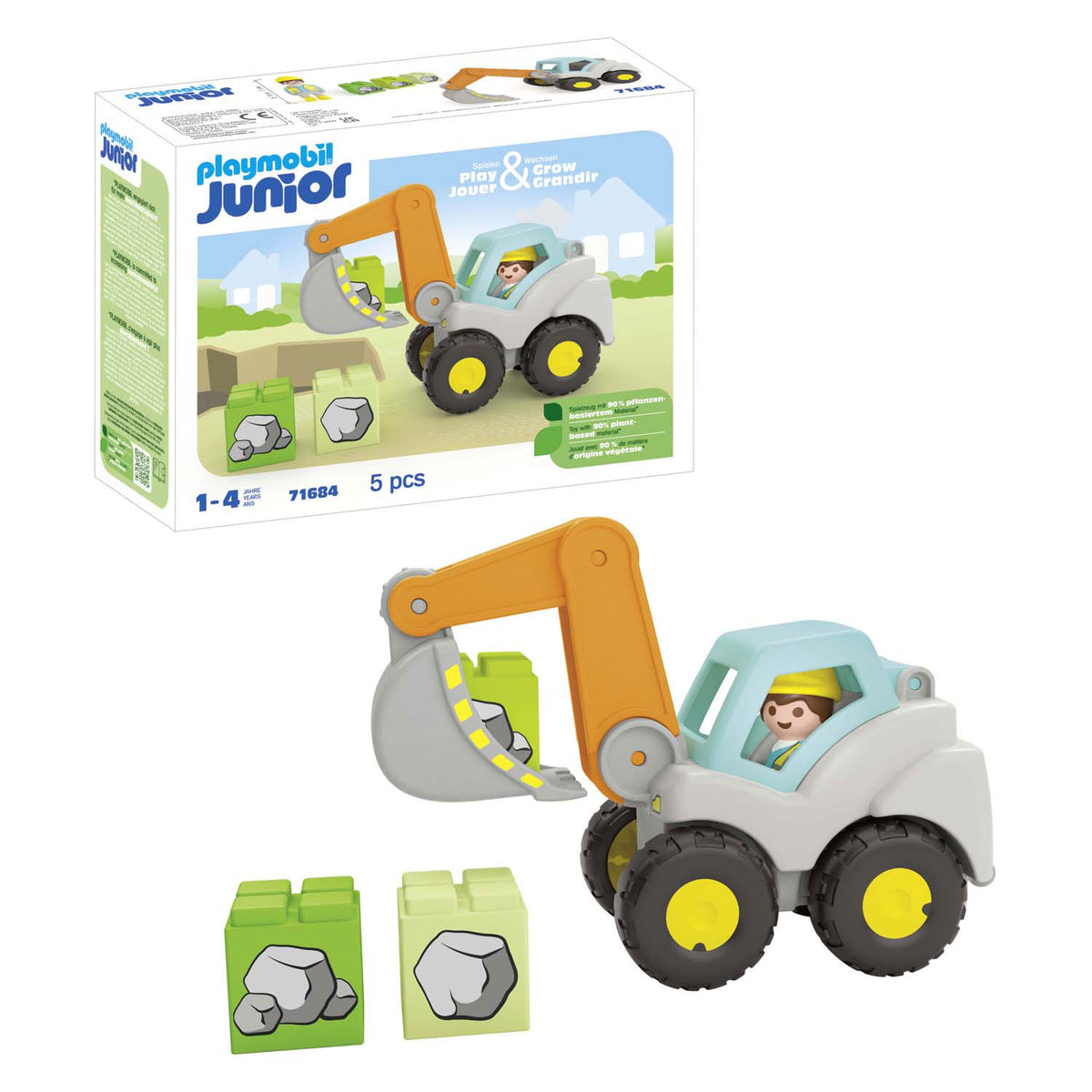 Playmobil 71684 Junior Backhoe Loader