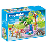 Playmobil prins og prinsesse med vogn og vandfald - 5021