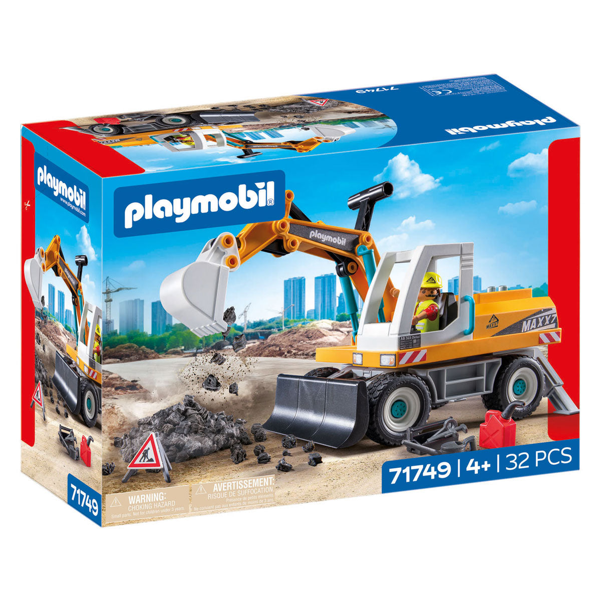 Playmobil action heroes stor gravemaskine 71749
